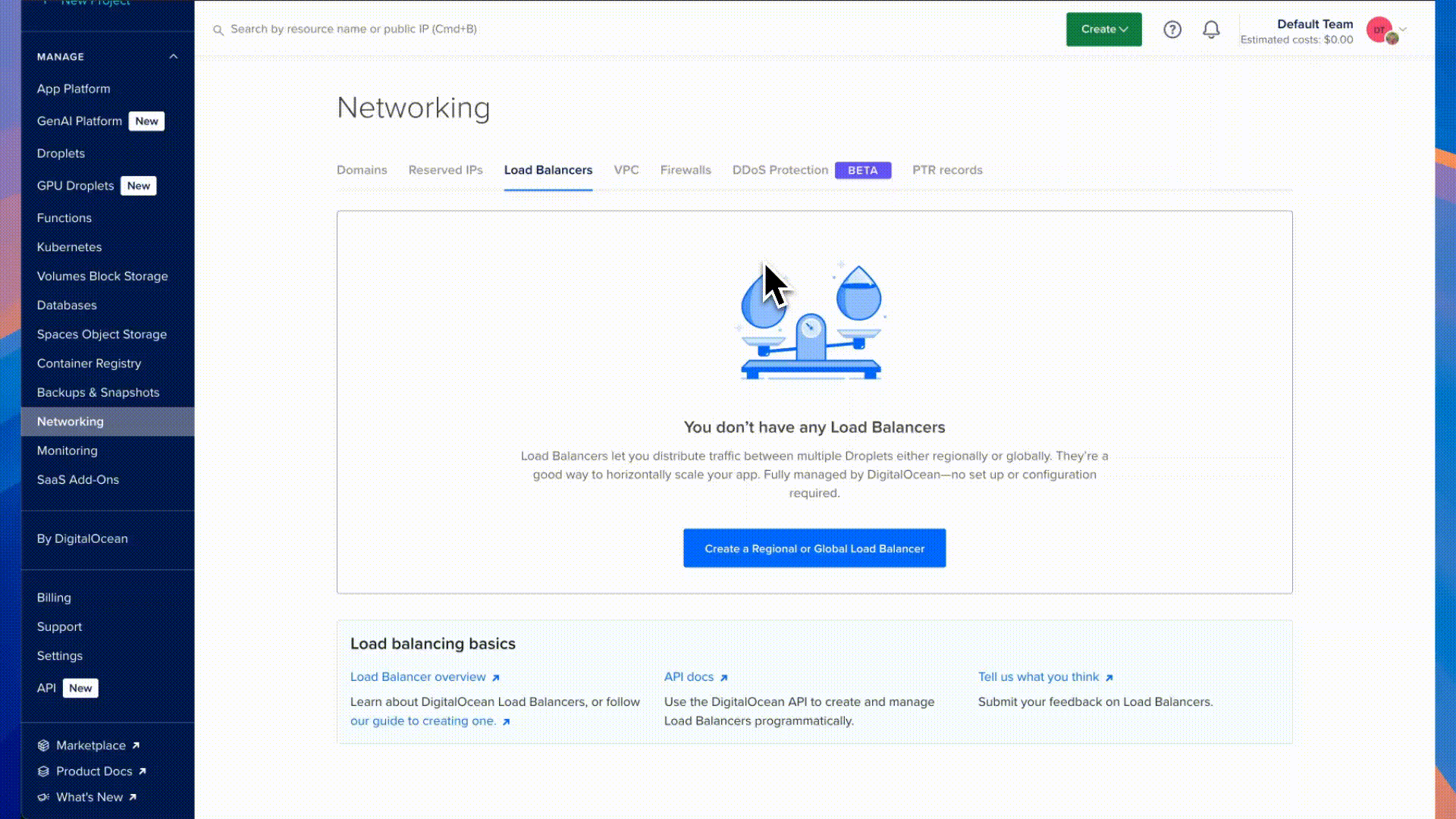 IPv6 for load balancers