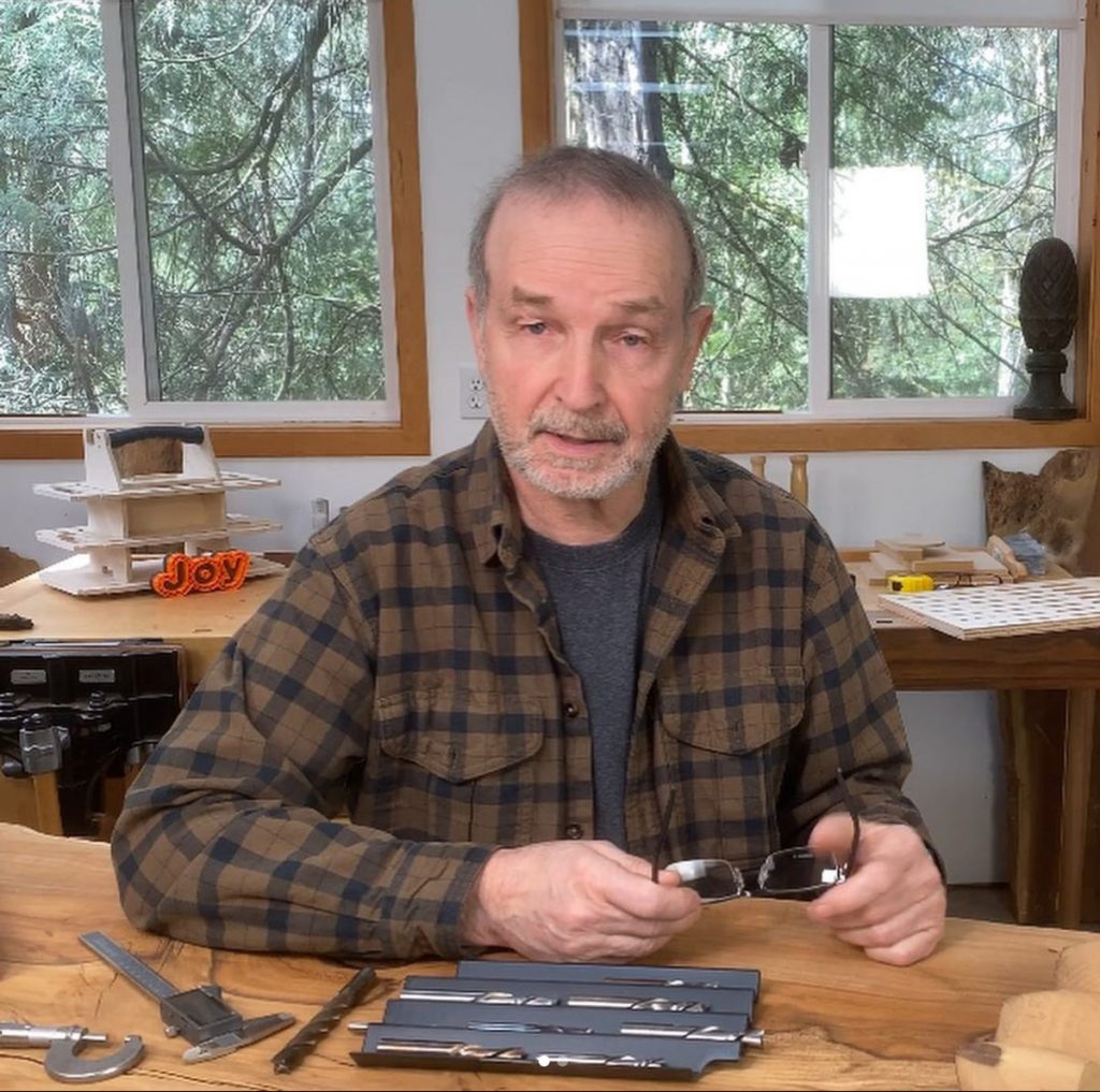 Tim Celeski in the shop