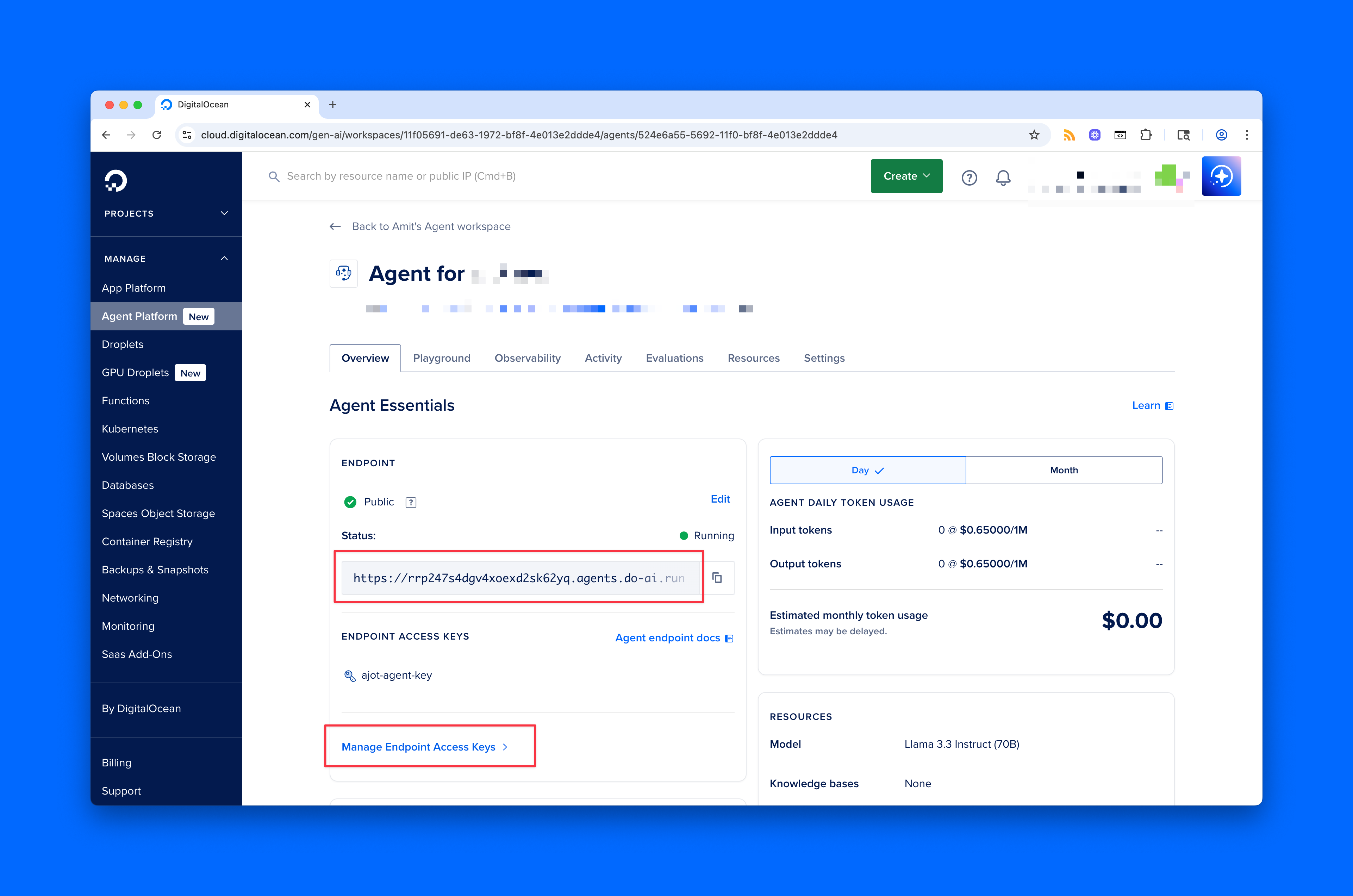Agent Status and Endpoint Access
