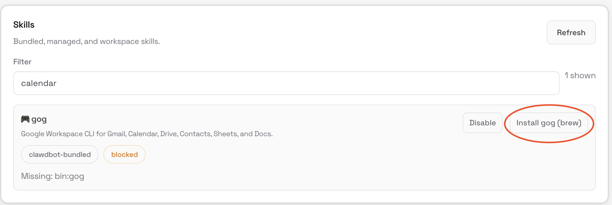 Install a Skill on OpenClaw